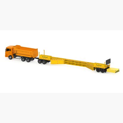 Mobile Barriers MBT-1 with Dump Truck & Dolly - Tow & Set 